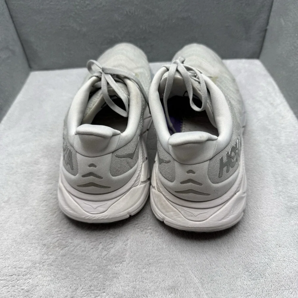 HOKA Arahi 6 Wide Women's 10.5D Gray Purple Running Shoes 1123197 No Insoles